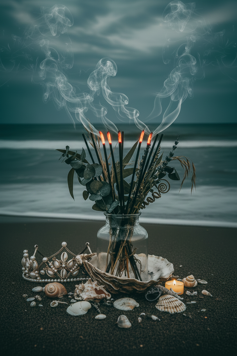 Aphrodite's Reign Incense - Crown in Oyster Shell
