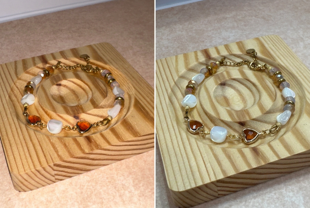 Golden Devotion bracelet split view