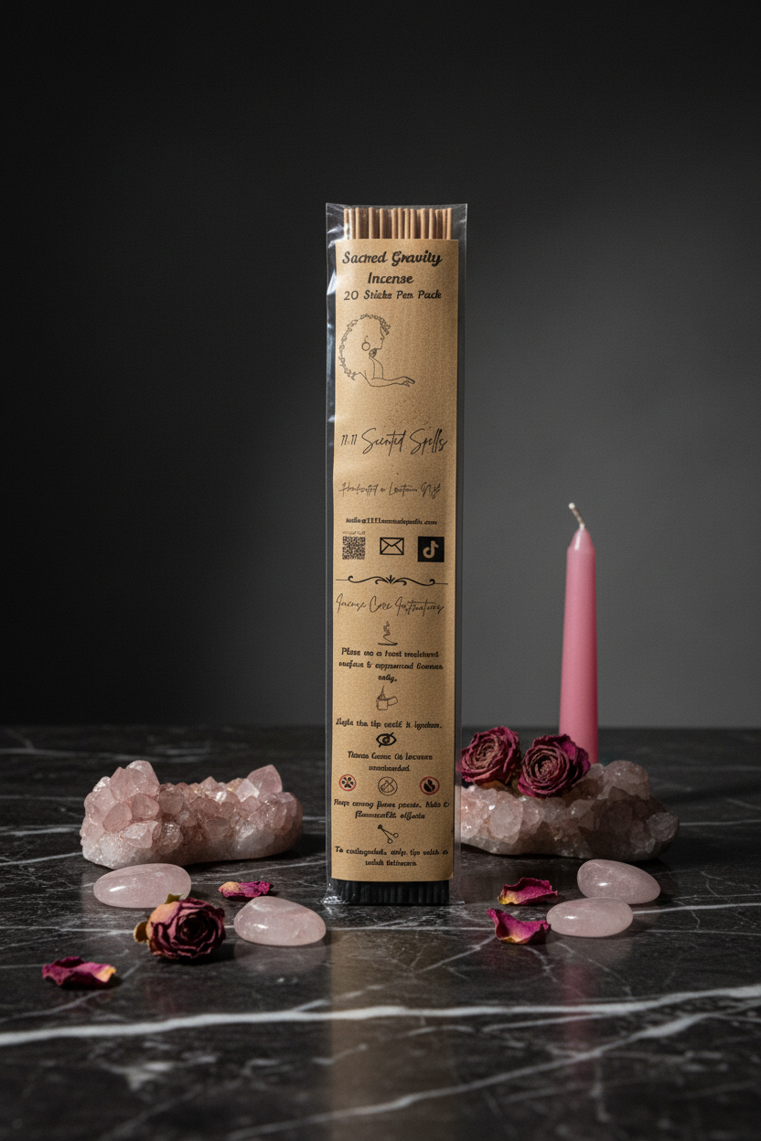 Sacred Gravity Incense – Cellophane Bag Packaging