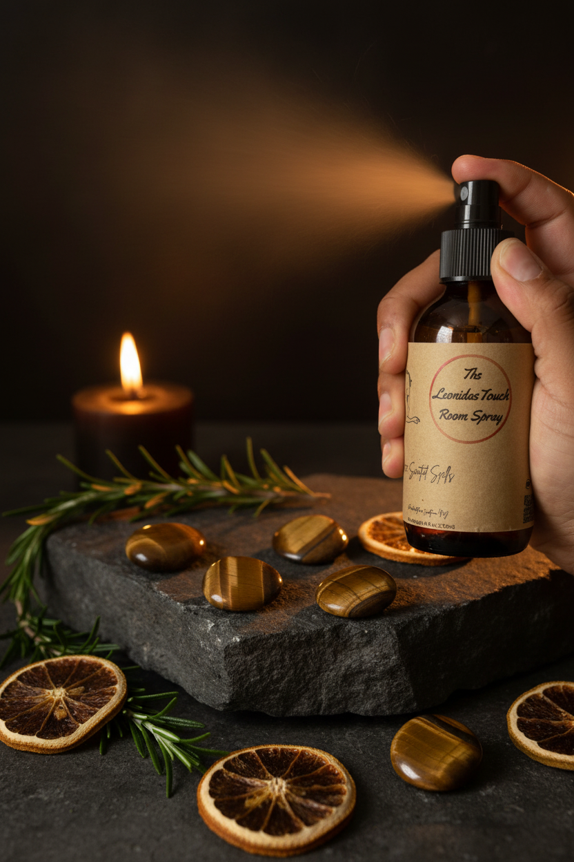 The Leonidas Touch - Real Spray + Altar Background