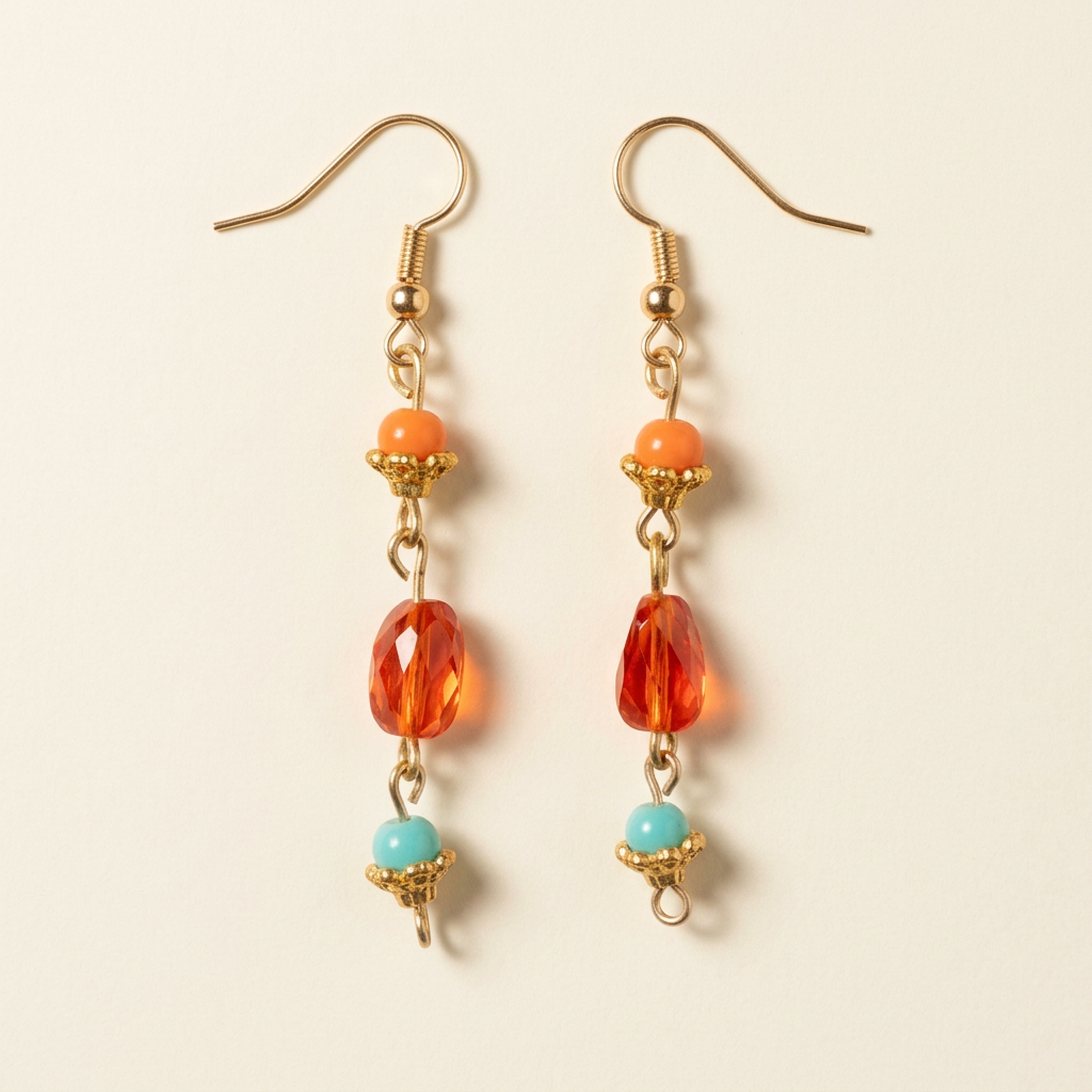 Tropical Vibes earrings photo cleanup