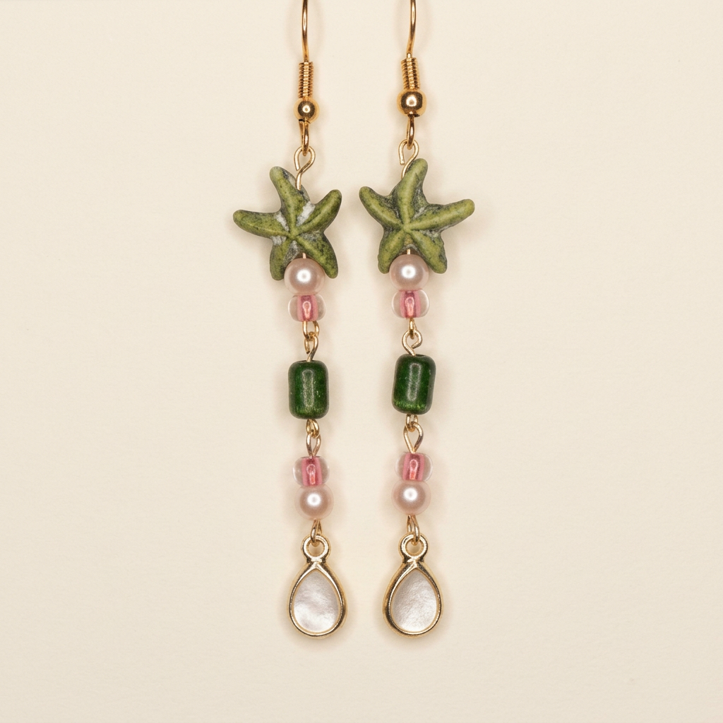 Venus Tide coordinating earrings photo cleanup